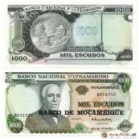 () Банкнота Мозамбик 1972 год 1 000  ""   UNC